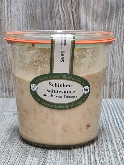 Schinkensahnesauce im Glas, 450g – Buergers Markthütte